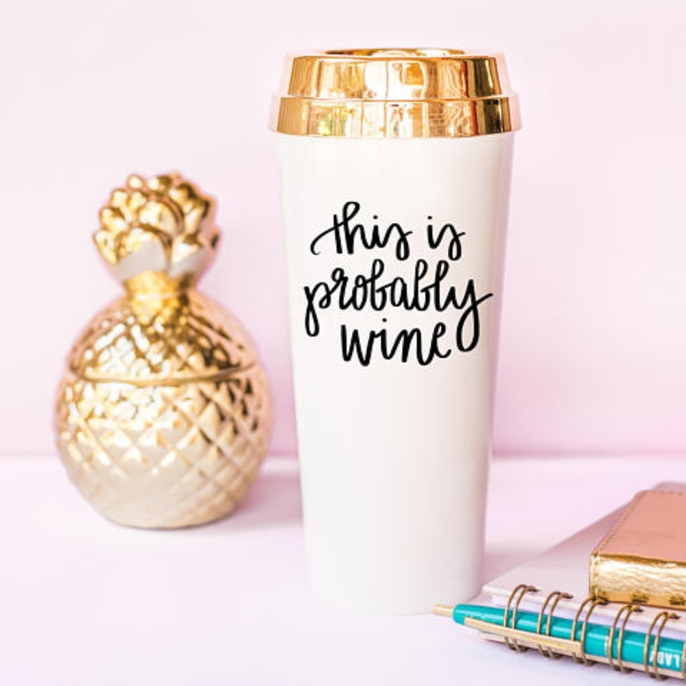 This Is Probably Wine Travel Mug